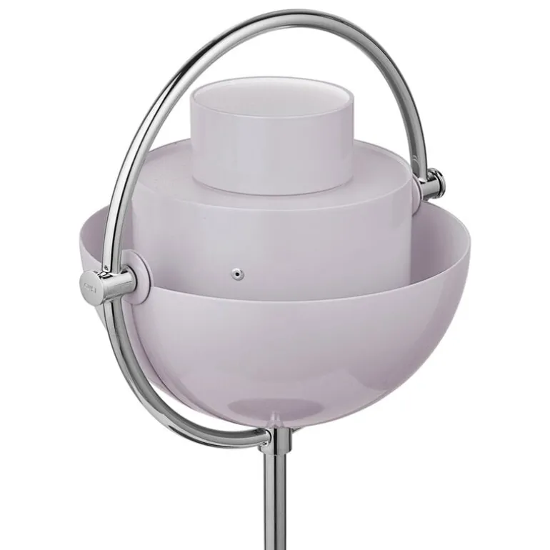 GUBI Multi-lite portable table lamp, chrome - pale lilac