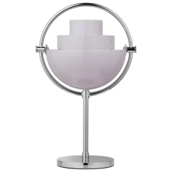 GUBI Multi-lite portable table lamp, chrome - pale lilac