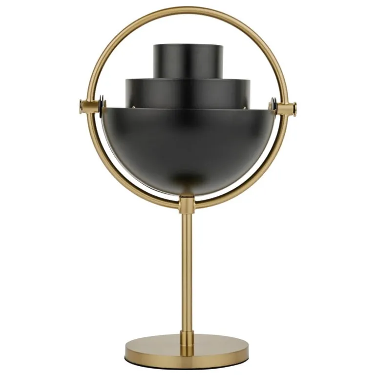 GUBI Multi-lite portable table lamp, brass - black