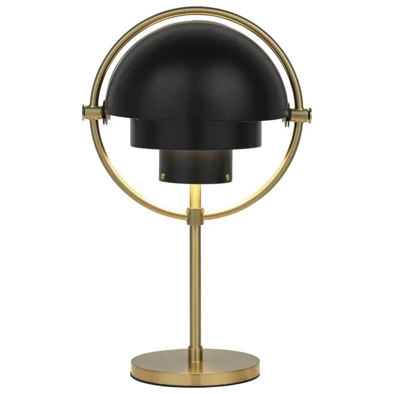 GUBI Multi-lite portable table lamp, brass - black