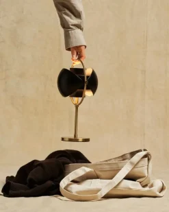 GUBI Multi-lite portable table lamp, brass - black