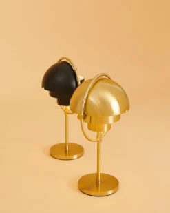 GUBI Multi-lite portable table lamp, brass - brass
