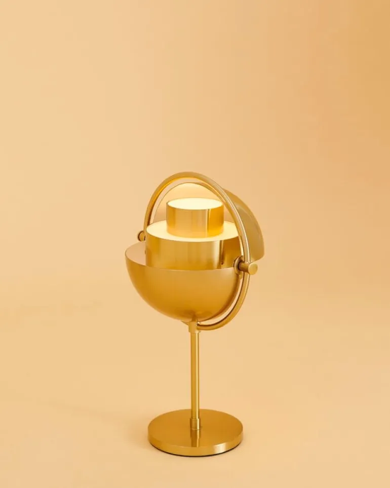 GUBI Multi-lite portable table lamp, brass - brass