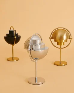 GUBI Multi-lite portable table lamp, brass - brass