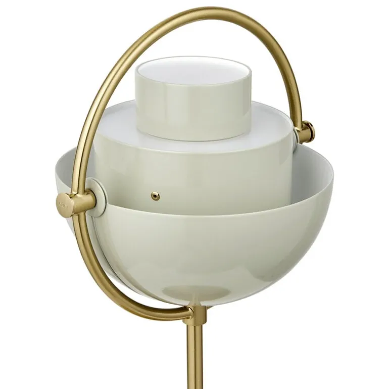 GUBI Multi-lite portable table lamp, brass - pastel grey