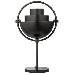 GUBI Multi-lite portable table lamp, black brass