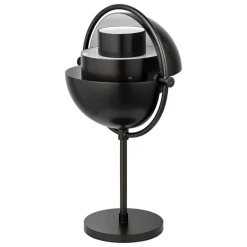 GUBI Multi-lite portable table lamp, black brass