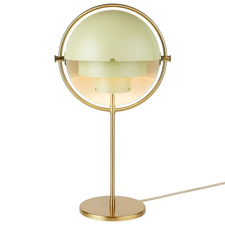 GUBI Multi-Lite table lamp, brass - desert sage