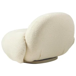 GUBI Pacha lounge chair with armrest, pearl gold - Karakorum 001