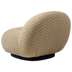 GUBI Pacha Outdoor lounge chair, swivel base, Chevron FR 022