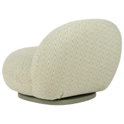 GUBI Pacha Outdoor lounge chair, swivel base, Chevron FR 008