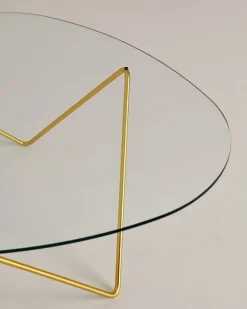 GUBI Pedrera coffee table, brass