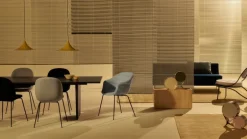 GUBI Pietra side table, 30 x 80 x 40 cm, neutral white travertine