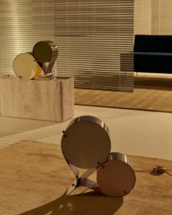 GUBI Pietra side table, 30 x 80 x 40 cm, neutral white travertine