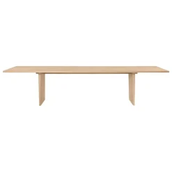 GUBI Private dining table, 320 x 100 cm, light stained oak