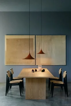 GUBI Private dining table, 320 x 100 cm, light stained oak