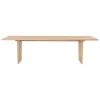 GUBI Private dining table, 260 x 100 cm, light stained oak