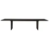 GUBI Private dining table, 320 x 100 cm, black / brown stained ash