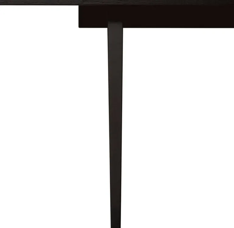 GUBI Private dining table, 320 x 100 cm, black / brown stained ash