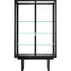 GUBI Private vitrine, black / brown stained oak