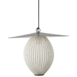 GUBI Satellite Outdoor pendant, 22 cm, black - cream white
