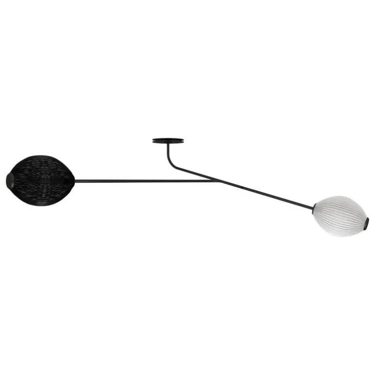 GUBI Satellite wall lamp, black and white