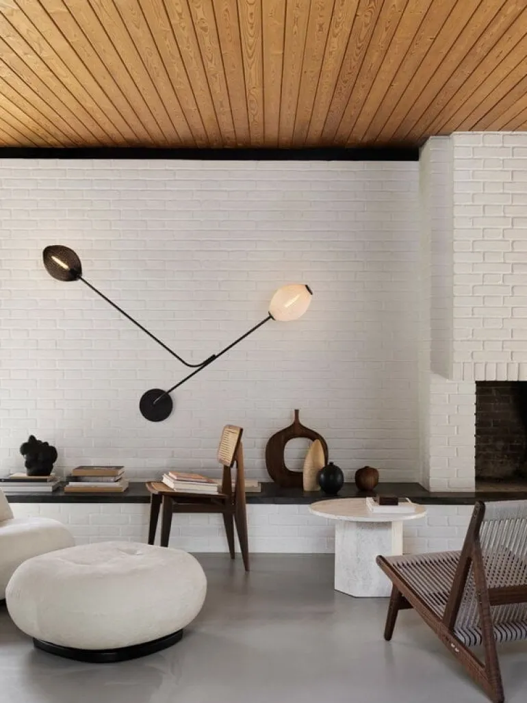 GUBI Satellite wall lamp, black and white
