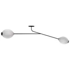 GUBI Satellite wall lamp, cream white semi matt