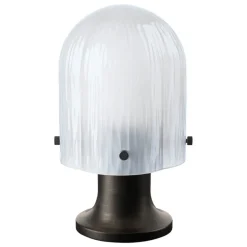 GUBI Seine portable lamp, antique brass - white