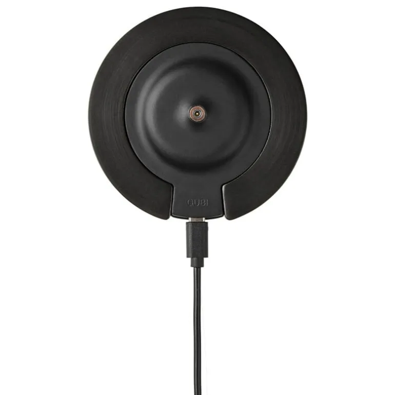 GUBI Seine portable lamp, antique brass - white