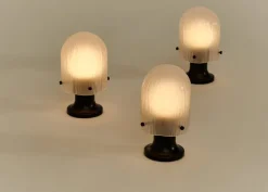 GUBI Seine portable lamp, antique brass - white