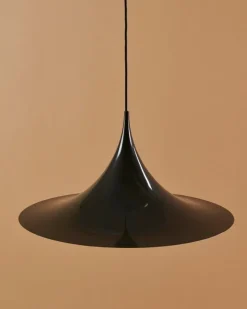 GUBI Semi pendant, 60 cm, dark cocoa, glossy