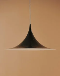 GUBI Semi pendant, 60 cm, dark cocoa, glossy