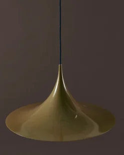 GUBI Semi pendant, 47 cm, fennel seed, glossy