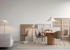 GUBI Semi pendant 47 cm, matt white