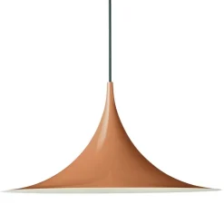 GUBI Semi pendant, 47 cm, roasted pumpkin, glossy