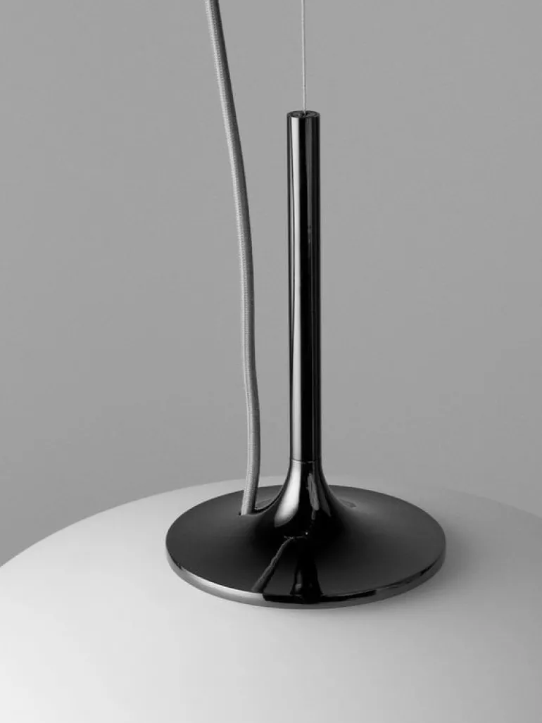 GUBI Stemlite pendant, 38 cm, black chrome