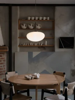 GUBI Stemlite pendant, 38 cm, black chrome