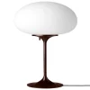 GUBI Stemlite table lamp, 42 cm, dimmable, black red