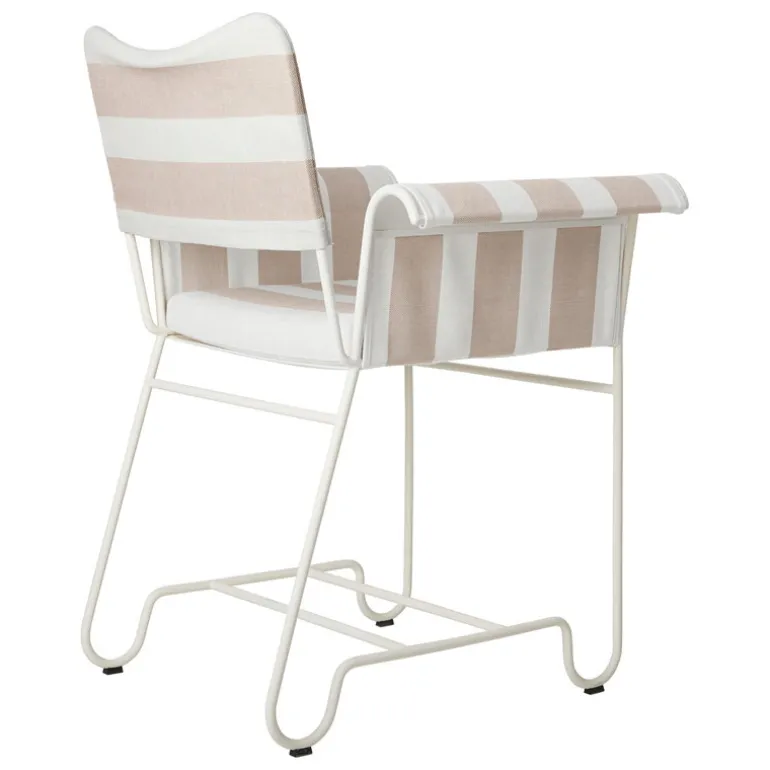 GUBI Tropique chair, classic white - Leslie Stripe 40
