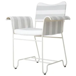 GUBI Tropique chair, classic white - Leslie Stripe 20