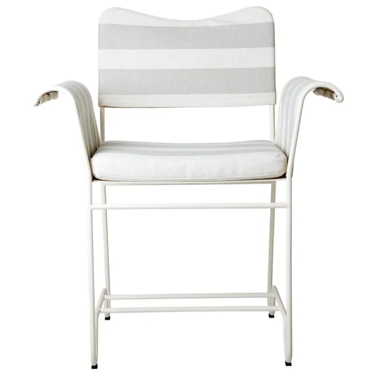 GUBI Tropique chair, classic white - Leslie Stripe 20