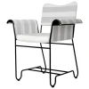 GUBI Tropique chair, classic black - Leslie Stripe 20