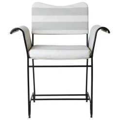GUBI Tropique chair, classic black - Leslie Stripe 20