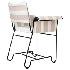 GUBI Tropique chair, classic black - Leslie Stripe 40