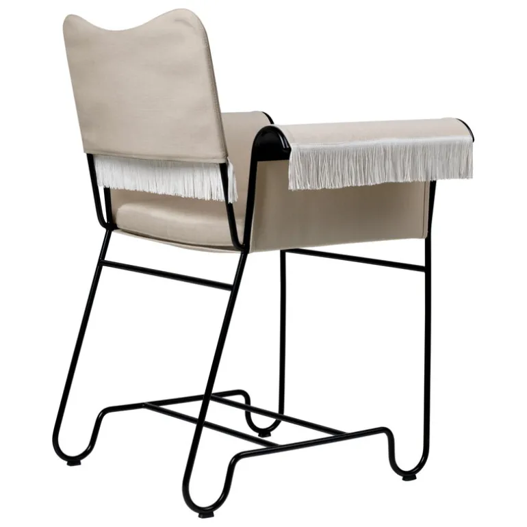 GUBI Tropique chair with fringes, classic black - Leslie 12
