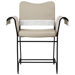 GUBI Tropique chair with fringes, classic black - Leslie 12