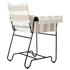 GUBI Tropique chair with fringes, classic black - Leslie Stripe 40