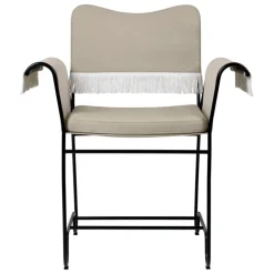 GUBI Tropique chair with fringes, black - Udine 12