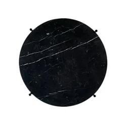 GUBI TS coffee table, 55 cm, black - black marble